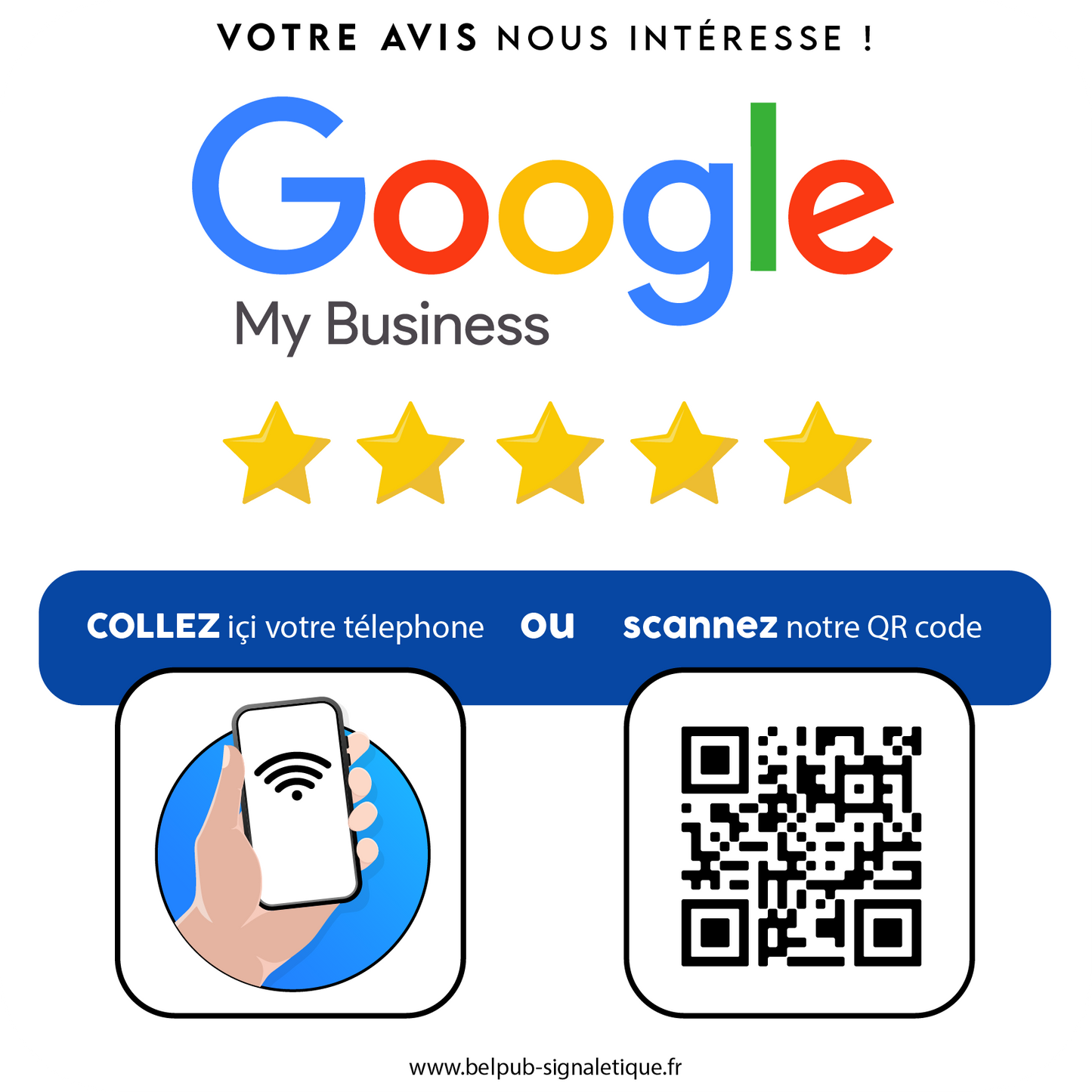 Plaque google " avis "