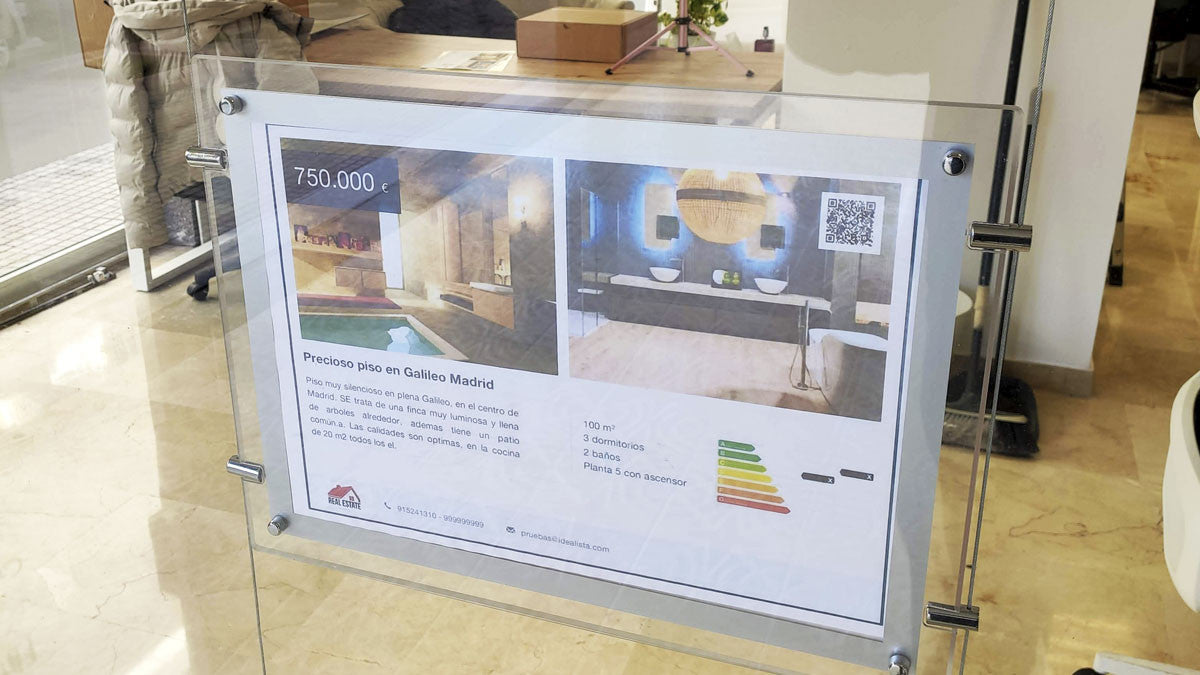 Kit affichage lumineux led pour vitrine