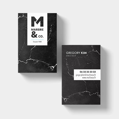 Cartes de visite standard (mat 350g/m2)